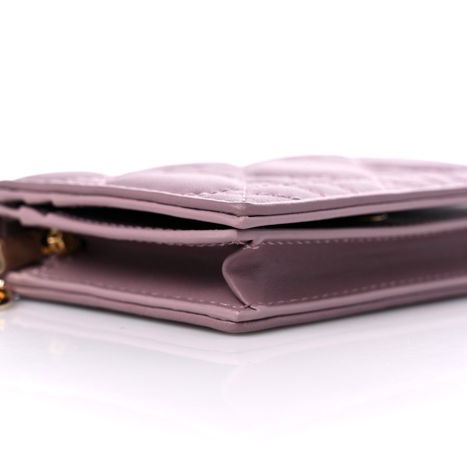 Christian Dior Lambskin Cannage Mini Lady Dior Wallet 9 of 11