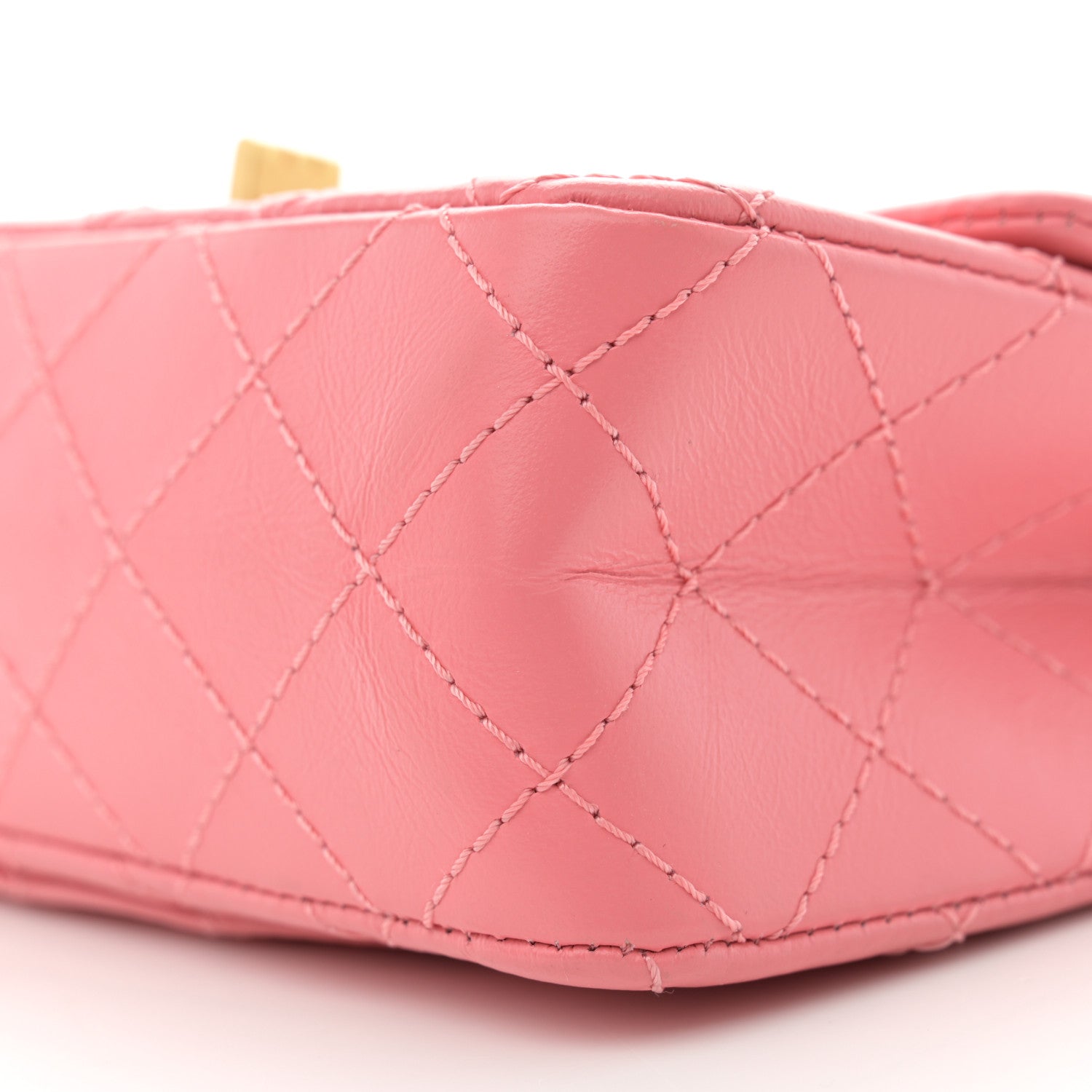 Chanel Aged Calfskin Quilted 2.55 Reissue Mini Flap Pink 10 of 11