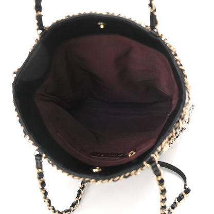 Chanel Lambskin Large Shopping Chain Tote Black 5 of 9
