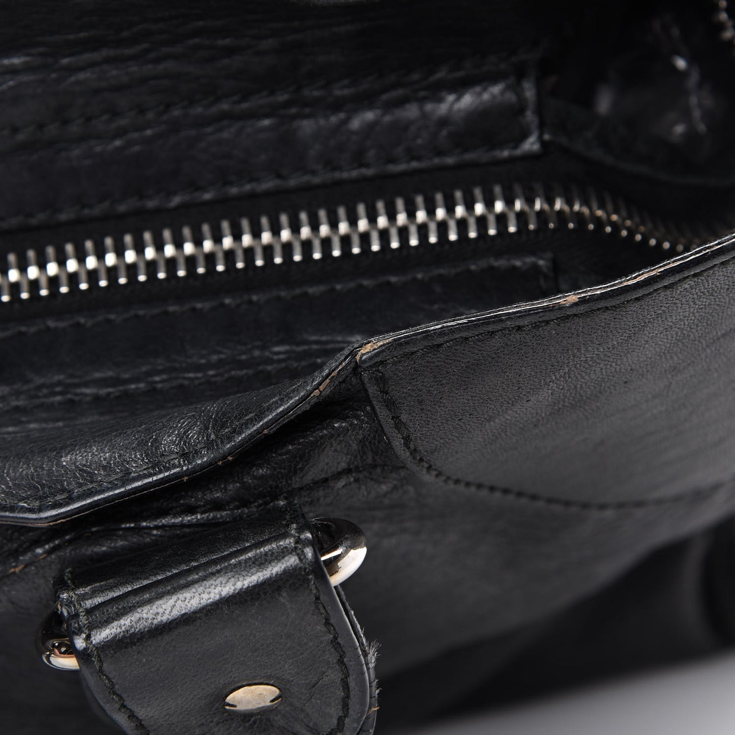 Agneau Giant 21 Silver Hardware Part Time Black