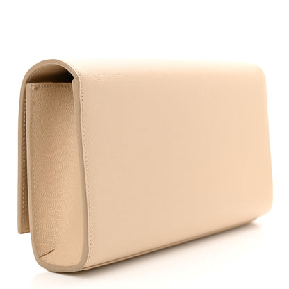 Saint Laurent Grain De Poudre Classic Monogram Cassandre Clutch Nude Powder 3 of 10