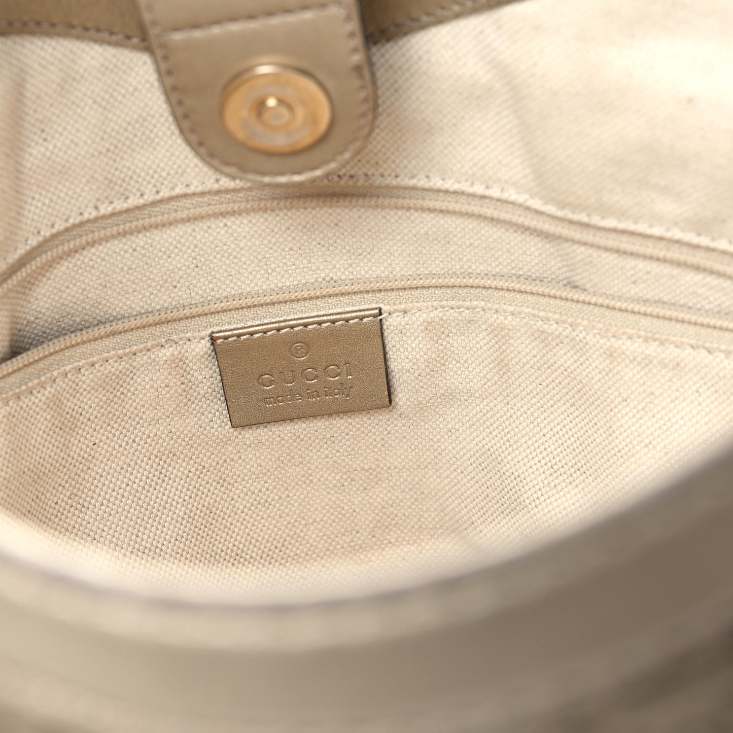 Guccissima Medium Sukey Tote Champagne