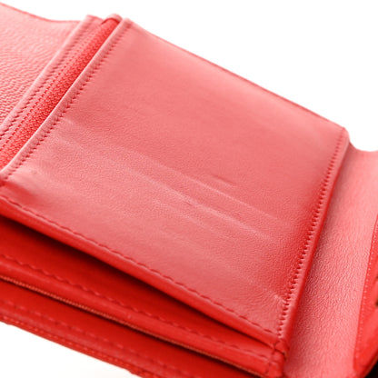 Chanel Caviar Quilted Medium Flap Wallet Red 11 of 12