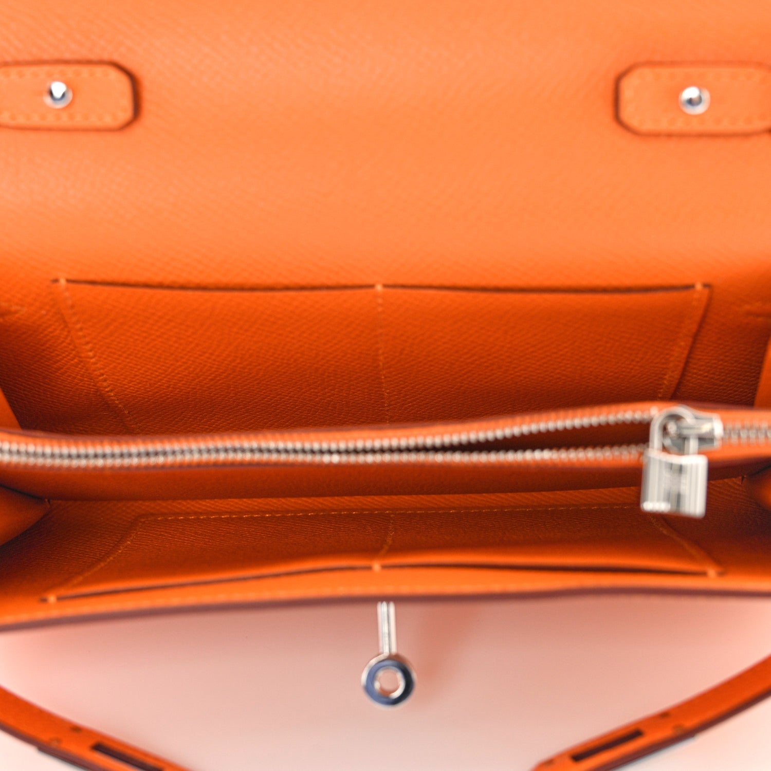 Hermes Epsom Kelly Wallet To Go Abricot 6 of 11