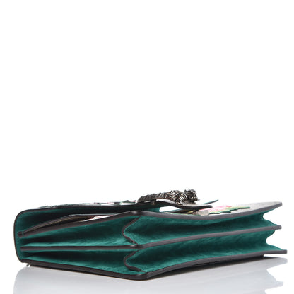 Gucci GG Supreme Monogram Embroidered Medium Dionysus Shoulder Bag Emerald 4 of 10