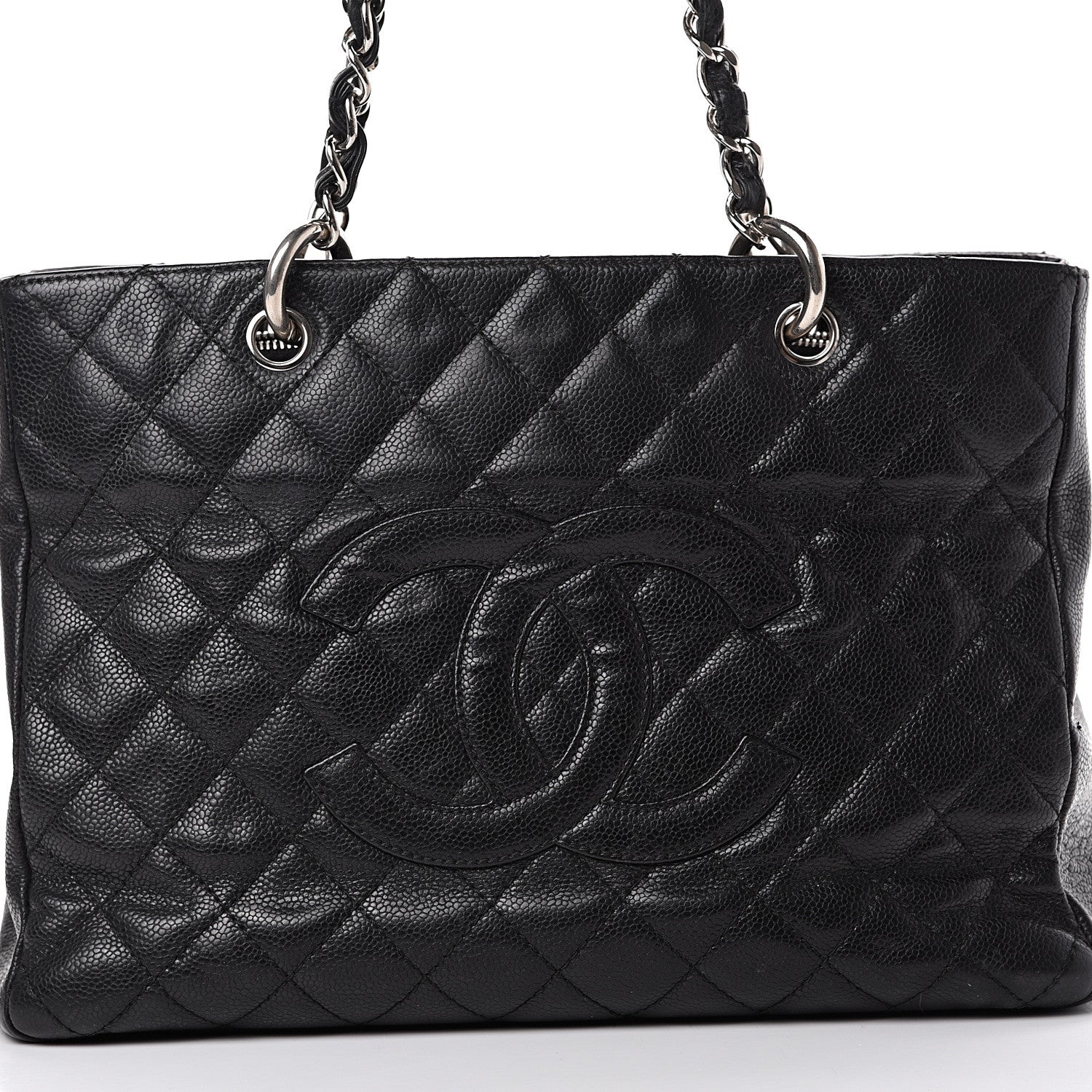 Chanel Caviar Quilted Grand Shopping Tote GST Black 10 of 16