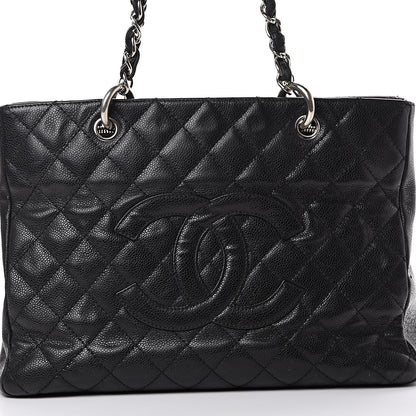 Chanel Caviar Quilted Grand Shopping Tote GST Black 10 of 16