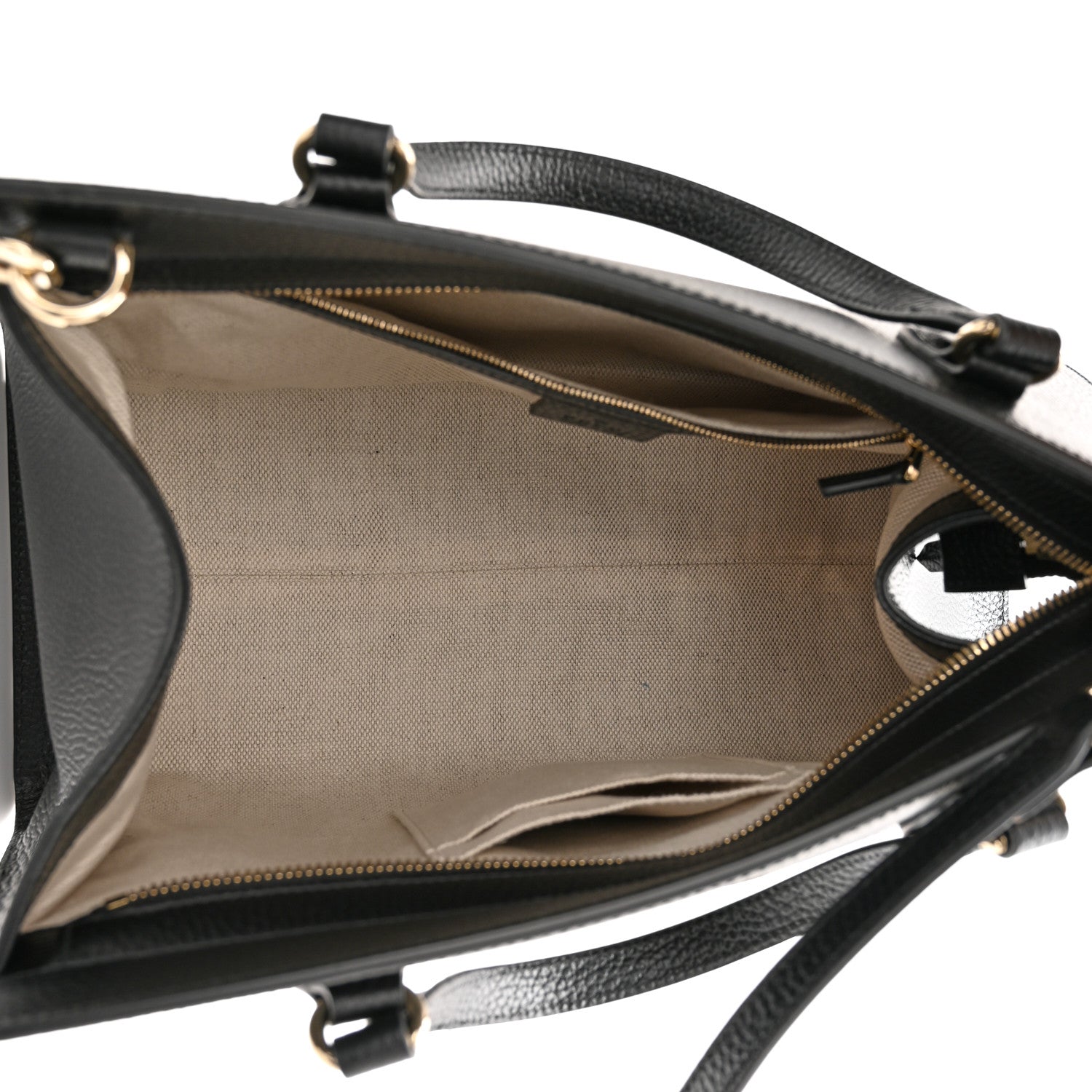 Gucci Dollar Calfskin Large Soho Top Handle Satchel Black 5 of 10