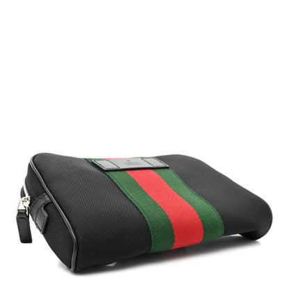 Gucci Canvas Web Slim Belt Bag Black 4 of 8
