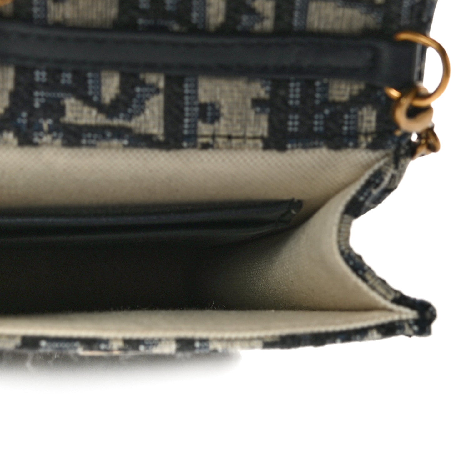 Christian Dior Oblique Vertical Saddle Pouch Blue 5 of 10