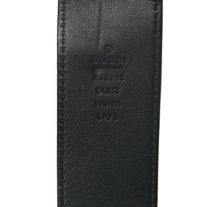 Gucci Moon Calfskin Pearl Double G 40mm Belt 110 44 Black Cream 3 of 4