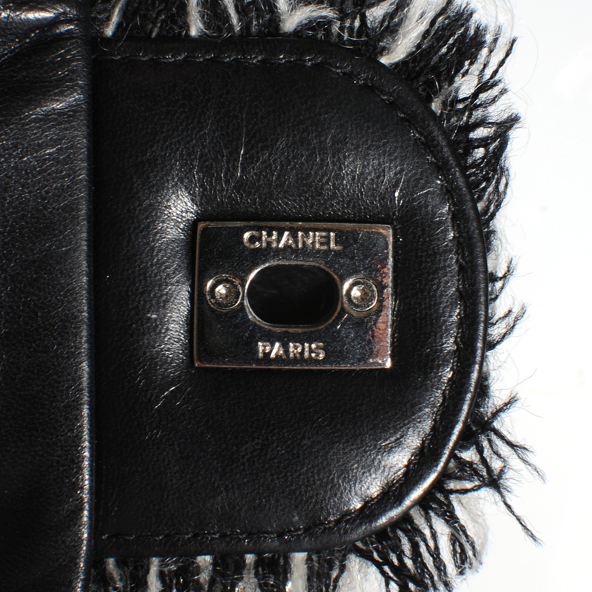 Chanel Lambskin Tweedy Flap Black 6 of 9