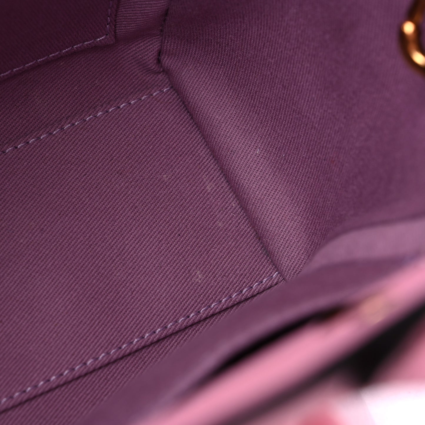 Grained Calfskin Small La Medusa Chain Tote Pink