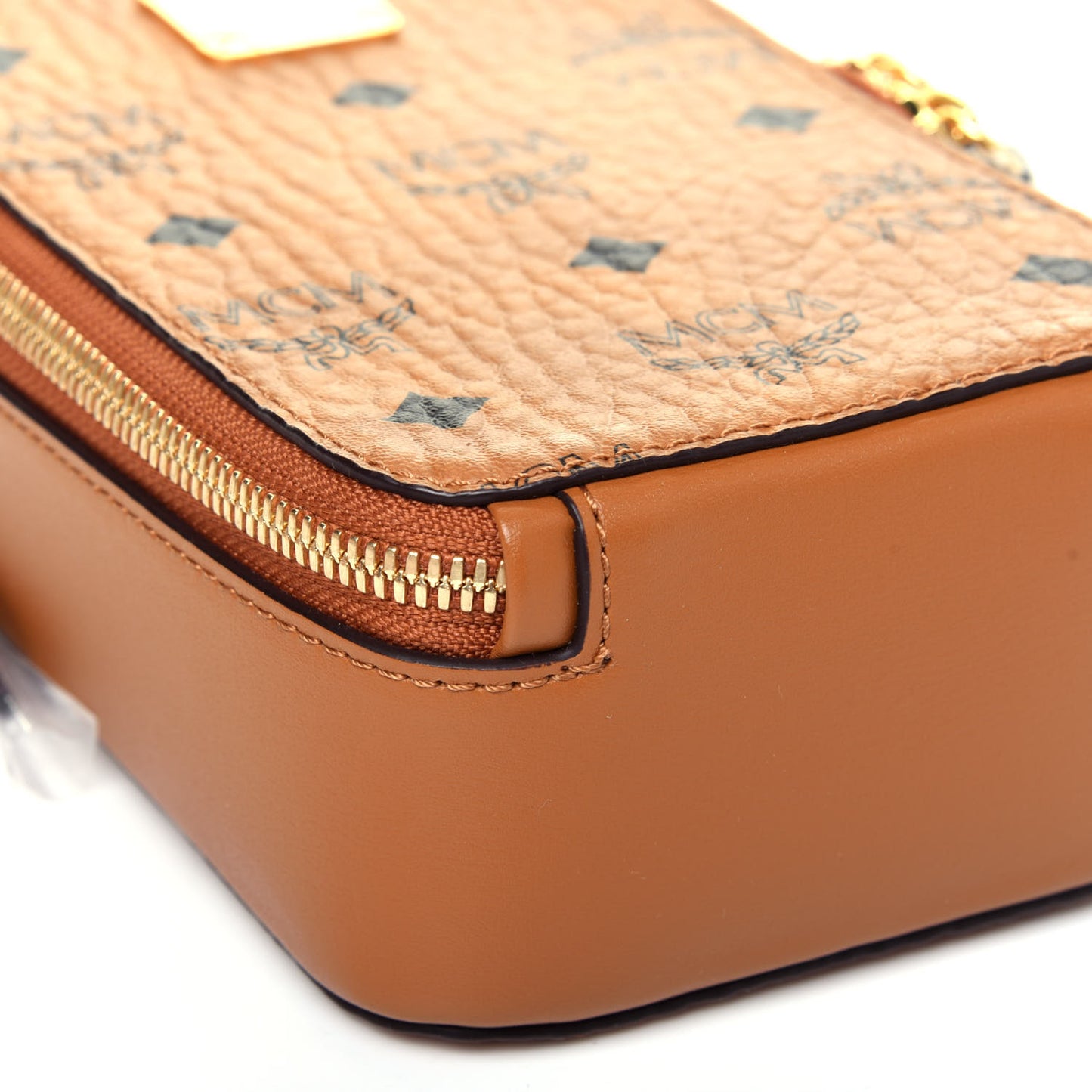 Visetos Crossbody Camera Bag Cognac