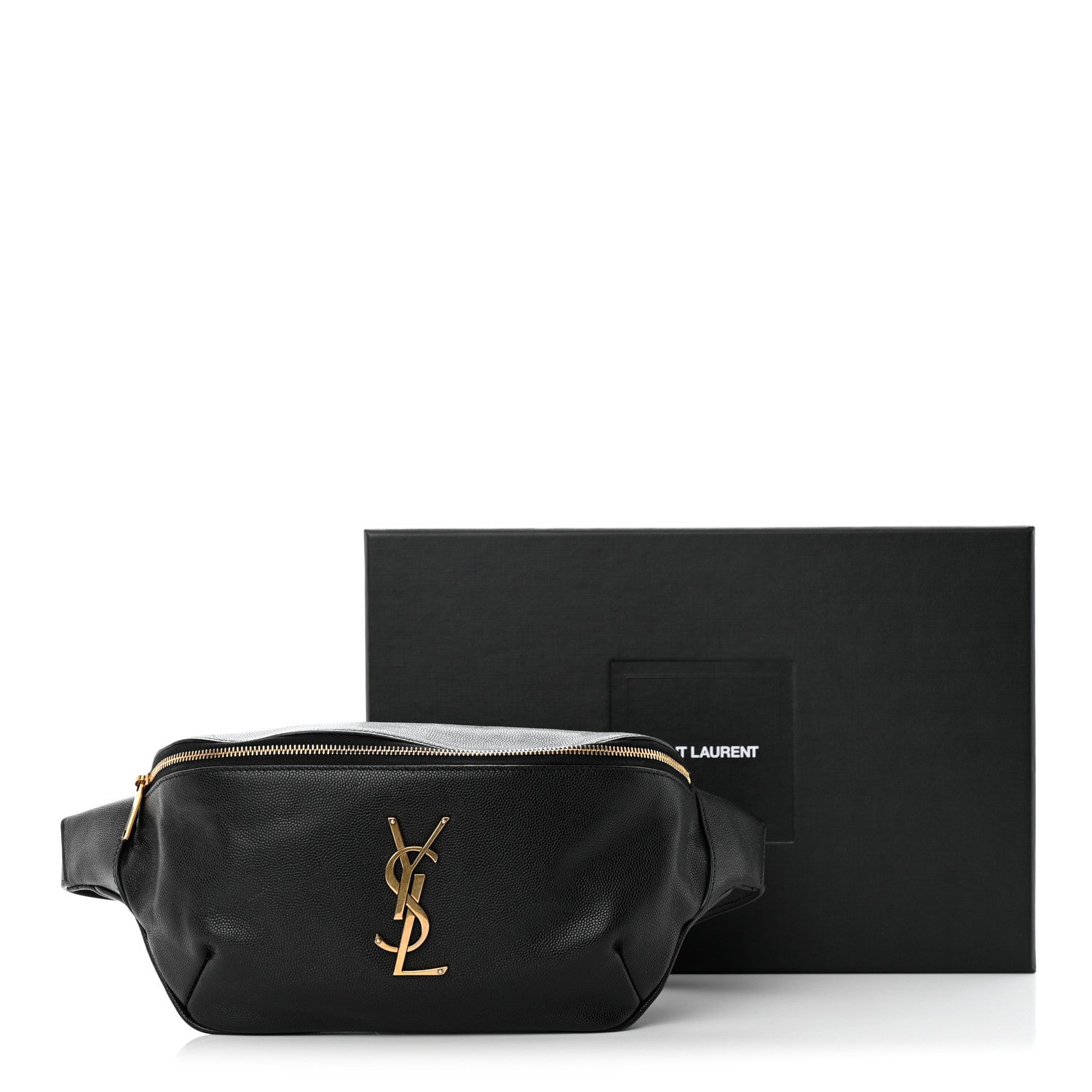 Saint Laurent Grain De Poudre Monogram Belt Bag Black 15 of 15