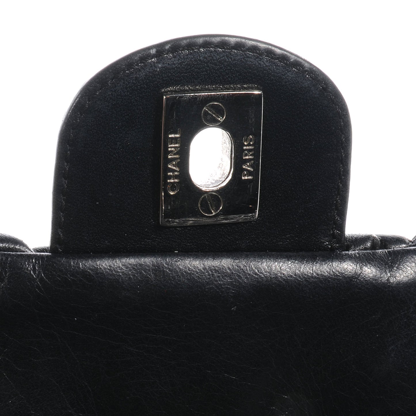 Lambskin Astrakan Medium Flap Black