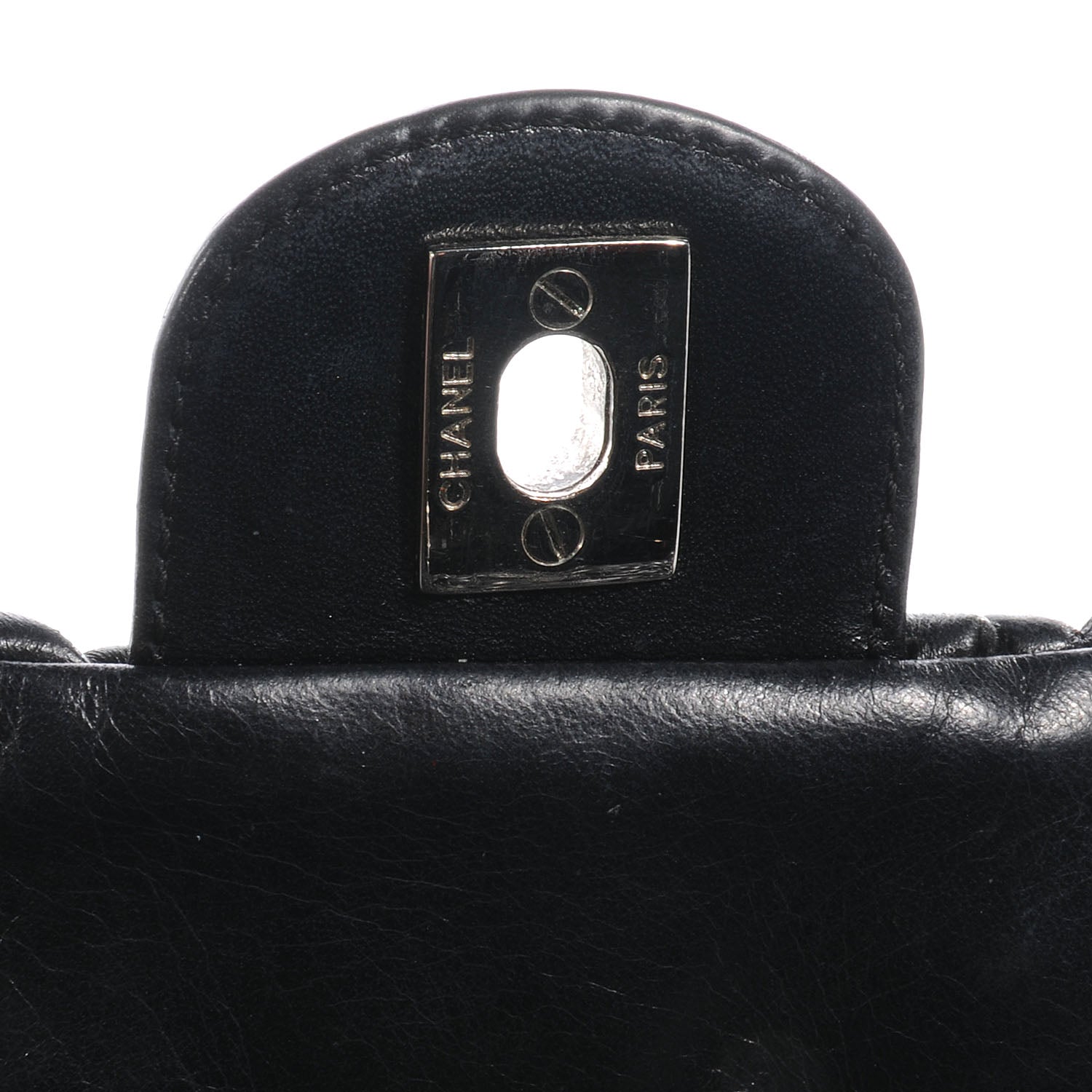 Chanel Lambskin Astrakan Medium Flap Black 8 of 8