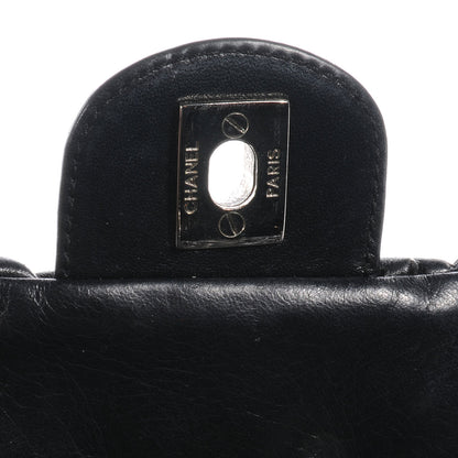 Chanel Lambskin Astrakan Medium Flap Black 8 of 8