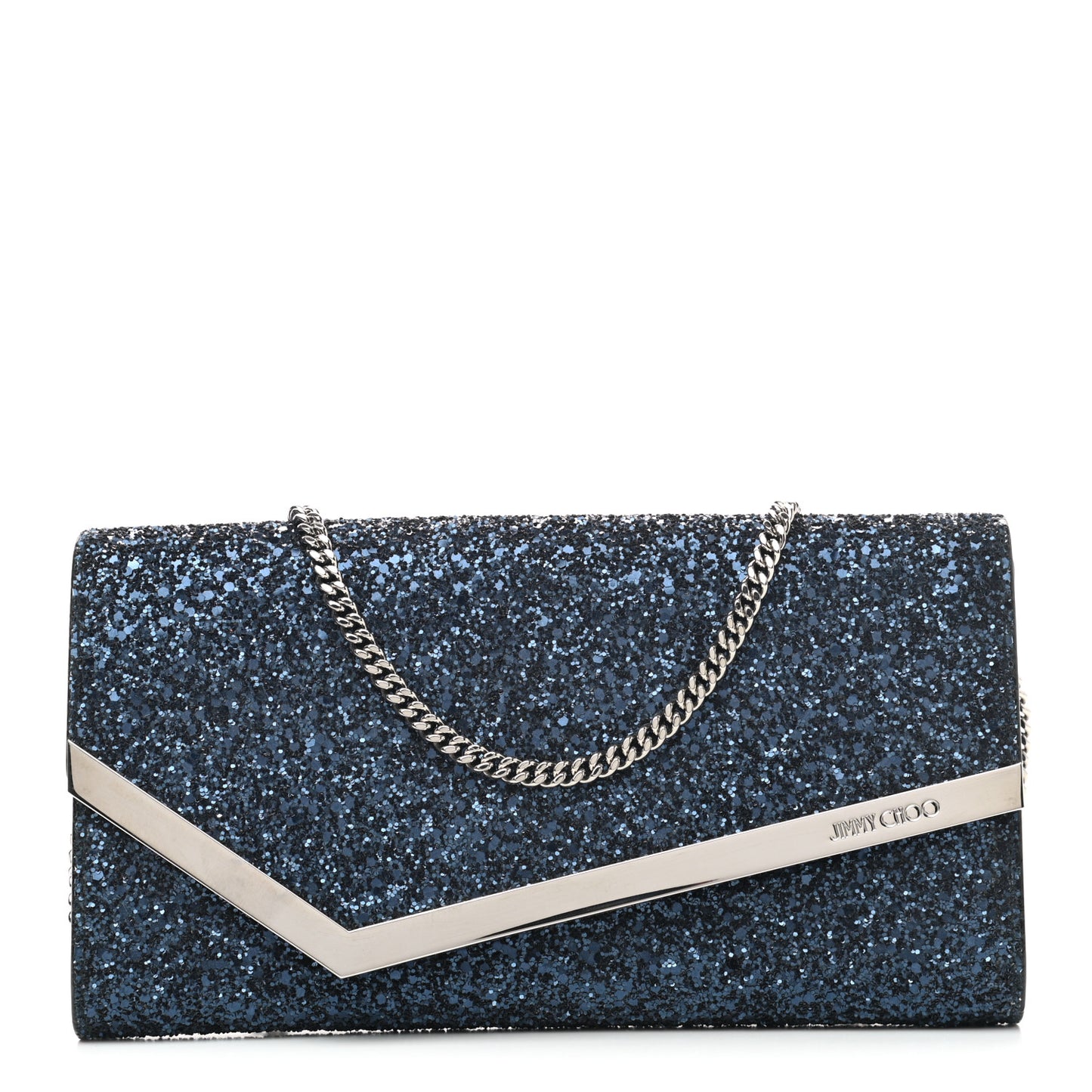 Glitter Emmie Clutch Navy