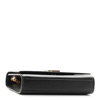 Saint Laurent Grain De Poudre Small Monogram Kate Satchel Black 4 of 8