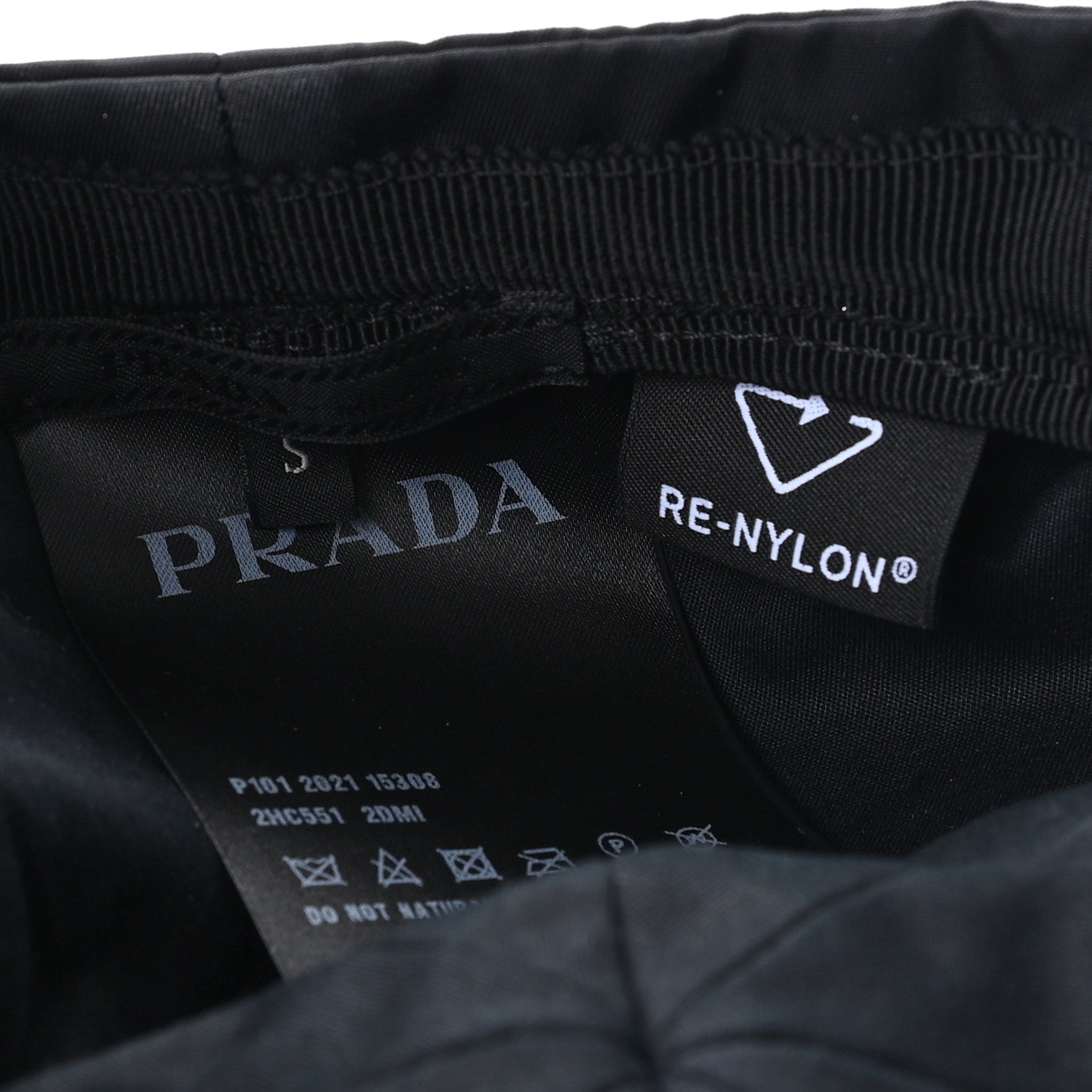 Prada Re-Nylon Newsboy Hat S Black 7 of 9