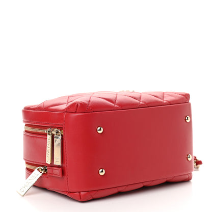 Chanel Lambskin Quilted Small Trendy CC Bowling Bag Red 4 of 12