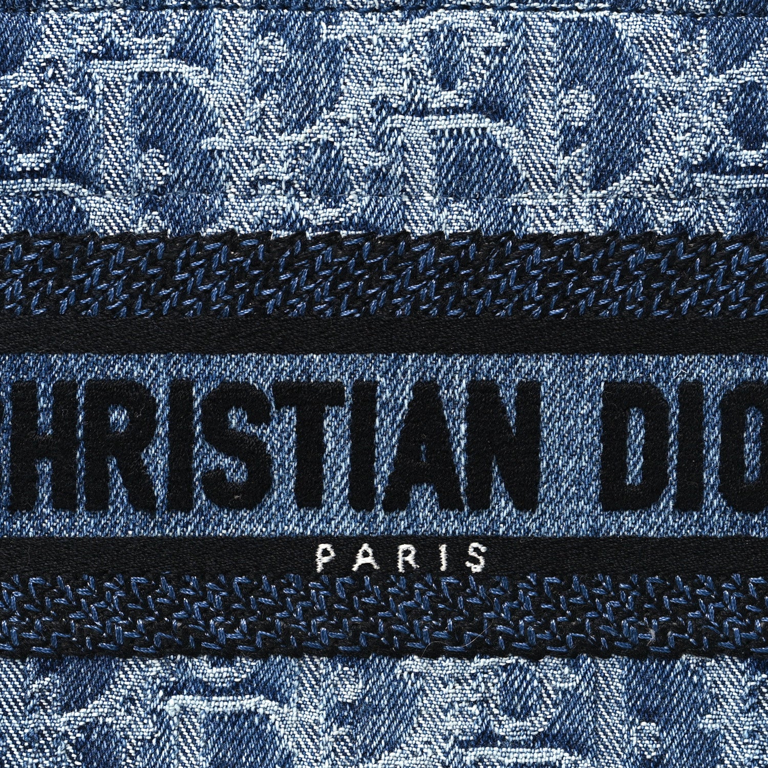 Christian Dior Denim Oblique Mini Book Tote With Strap Blue 8 of 11