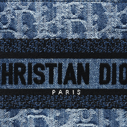 Christian Dior Denim Oblique Mini Book Tote With Strap Blue 8 of 11