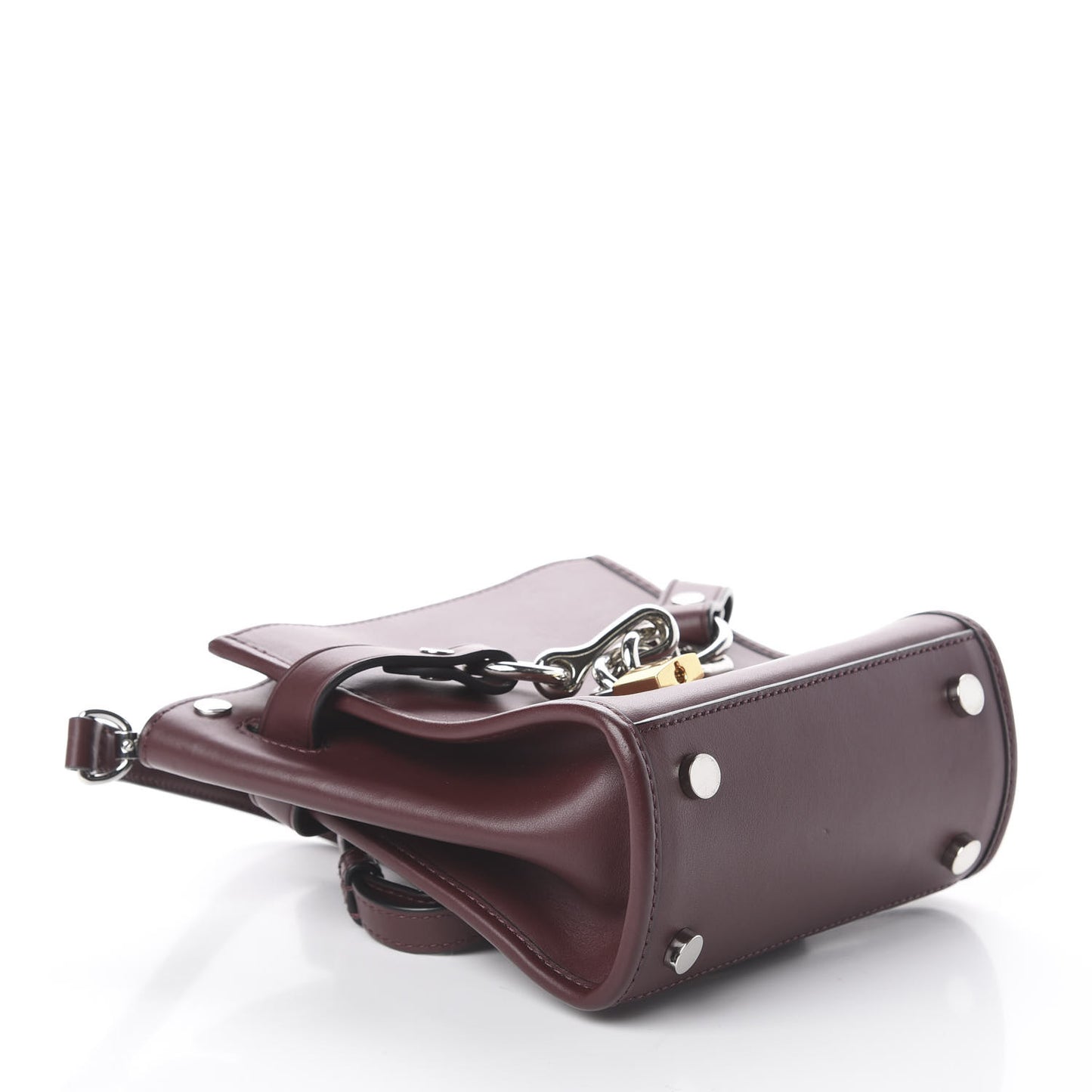 Calfskin Mini Attica Chain Crossbody Beet