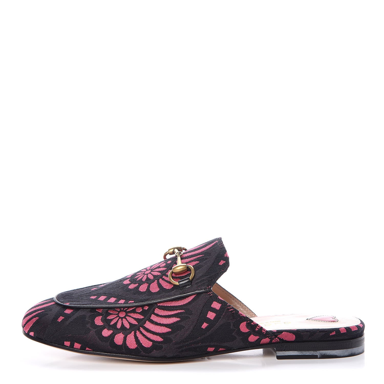 Gucci Jacquard Floral Womens Princetown Slippers 36 Pink 1 of 8