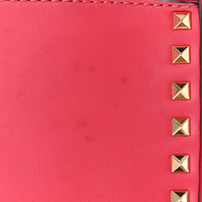 Valentino Garavani Vitello Small Rockstud Double Handle Tote Raspberry 11 of 11