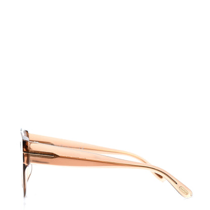 Tom Ford Acetate Slater Cat Eye Sunglasses TF658 Gold 3 of 4