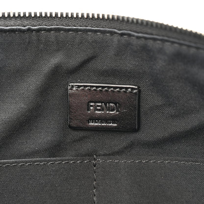 Fendi Vitello King Fabric Jacquard FF 1974 Messenger Black 6 of 12