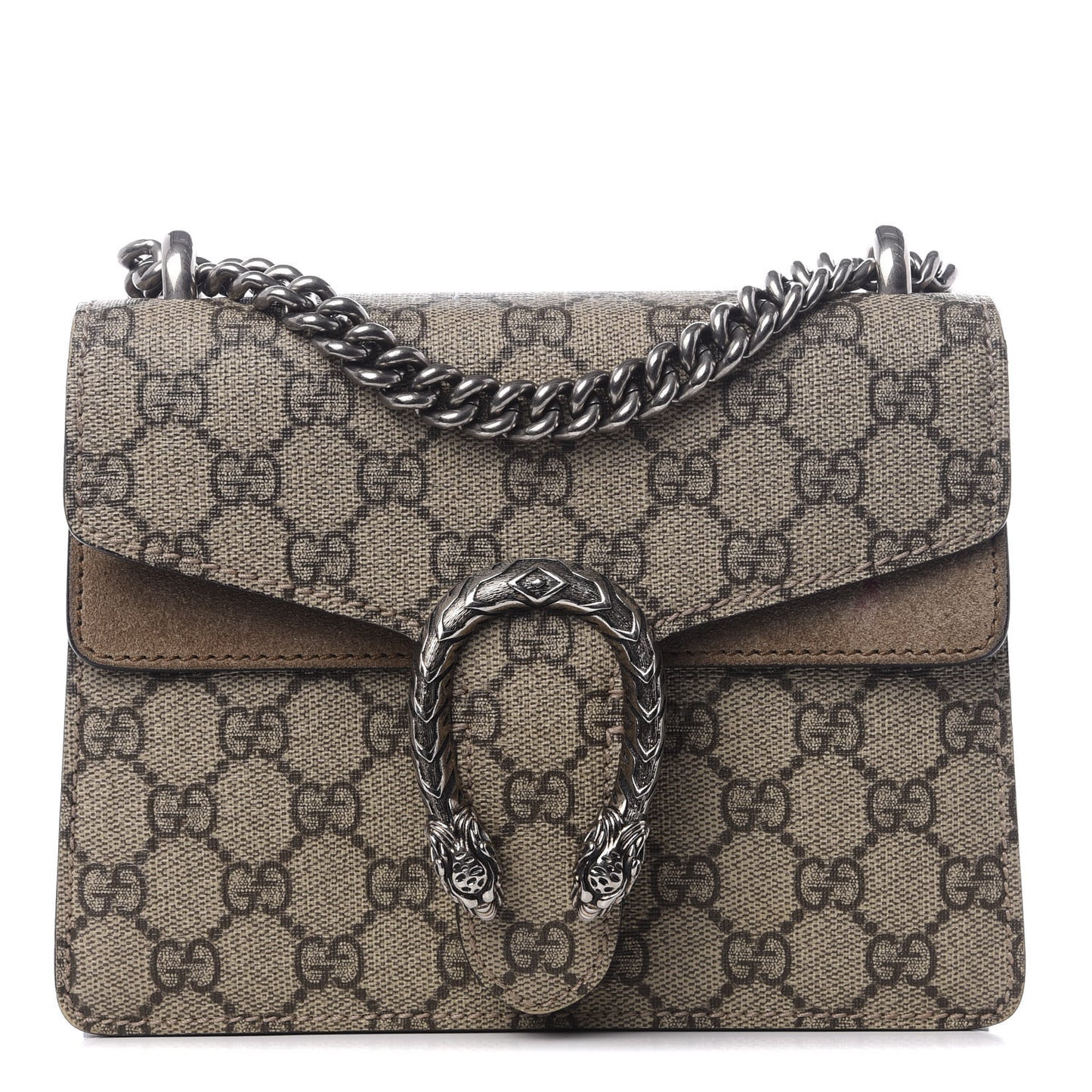 GG Supreme Monogram Mini Dionysus Shoulder Bag Taupe