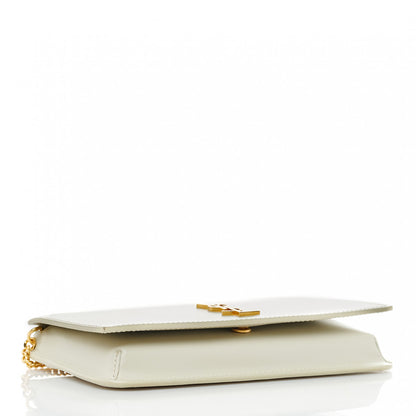 Saint Laurent Smooth Calfskin Monogram Phone Holder Crossbody Crema Soft 3 of 8