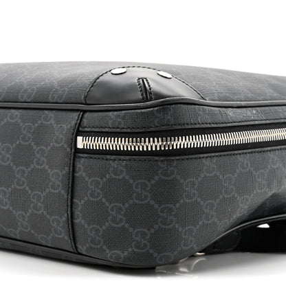 Gucci GG Supreme Monogram Briefcase Backpack Black Grey 14 of 20