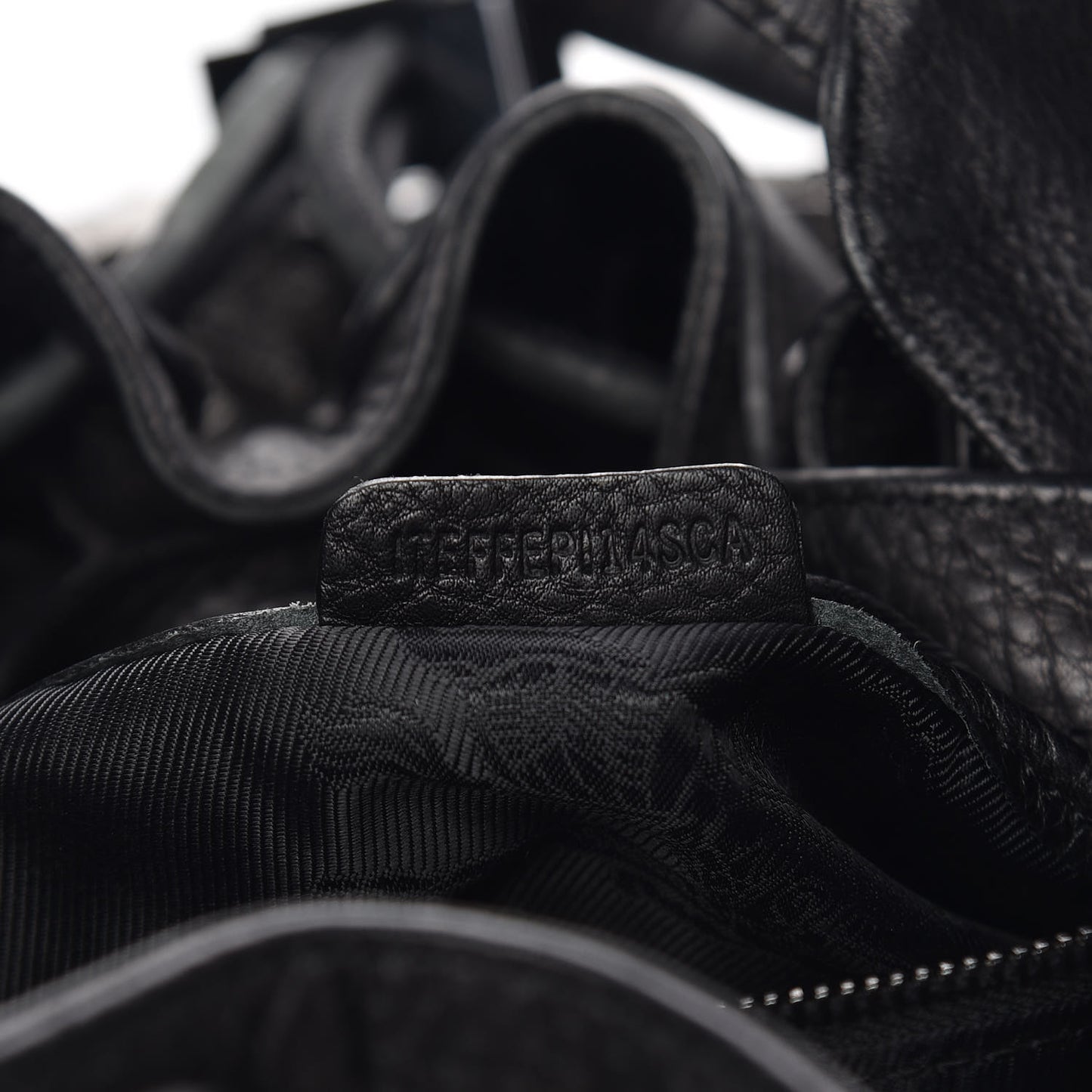 Calfskin Mason Warrior Studded Hobo Black