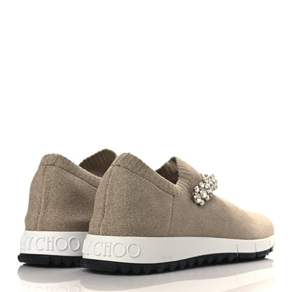 Jimmy Choo Knit Crystal Verona Sneaker 37 Beige 4 of 8