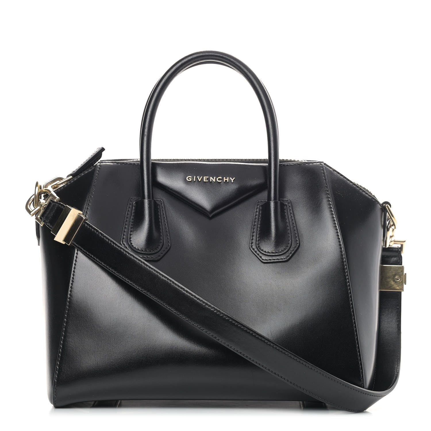 Givenchy Shiny Lord Calfskin Small Antigona Black 1 of 14