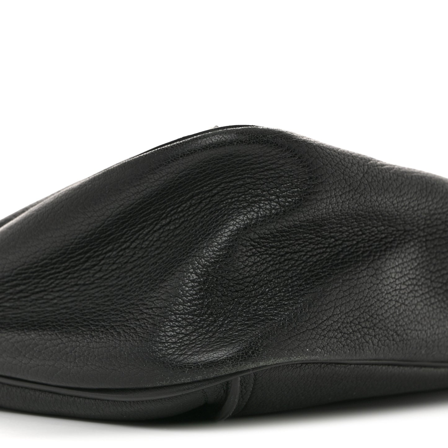 Grained Lambskin Calfskin Medium Lexa Shoulder Bag Black