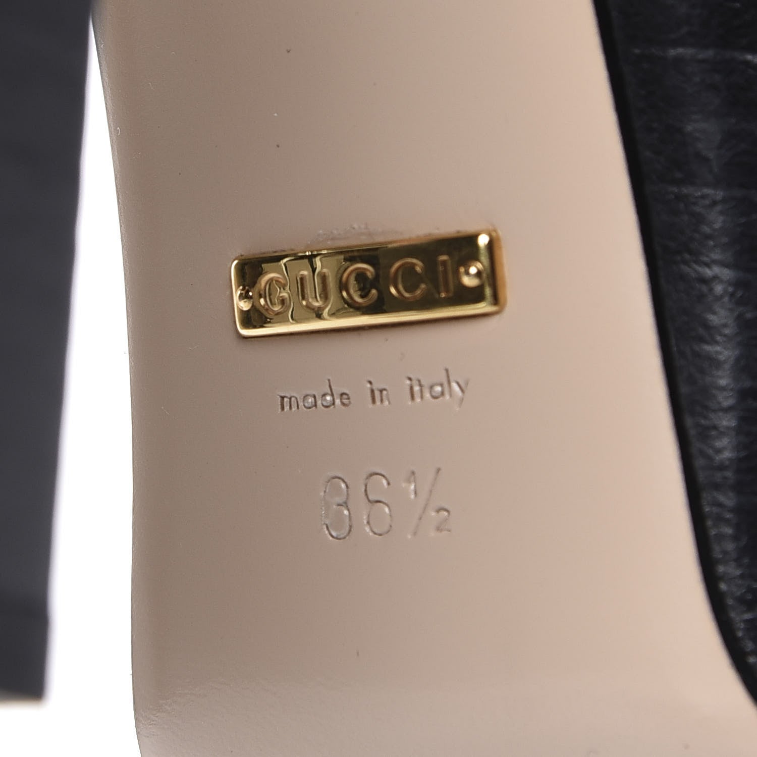 Gucci Malaga Kid Pearl Studded Vegas Platform Loafers 36.5 Black 15 of 16