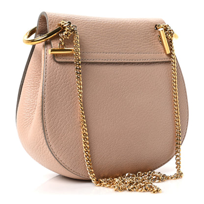 Chloe Grained Lambskin Mini Drew Shoulder Bag Cement Pink 3 of 10