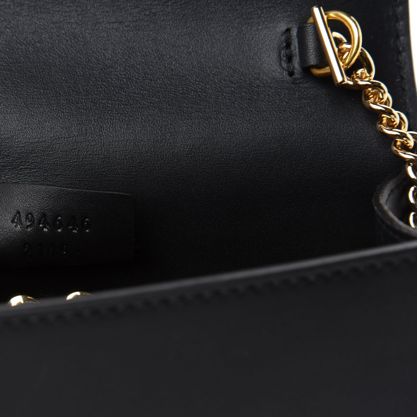 Calfskin Super Mini Sylvie Chain Shoulder Bag Black