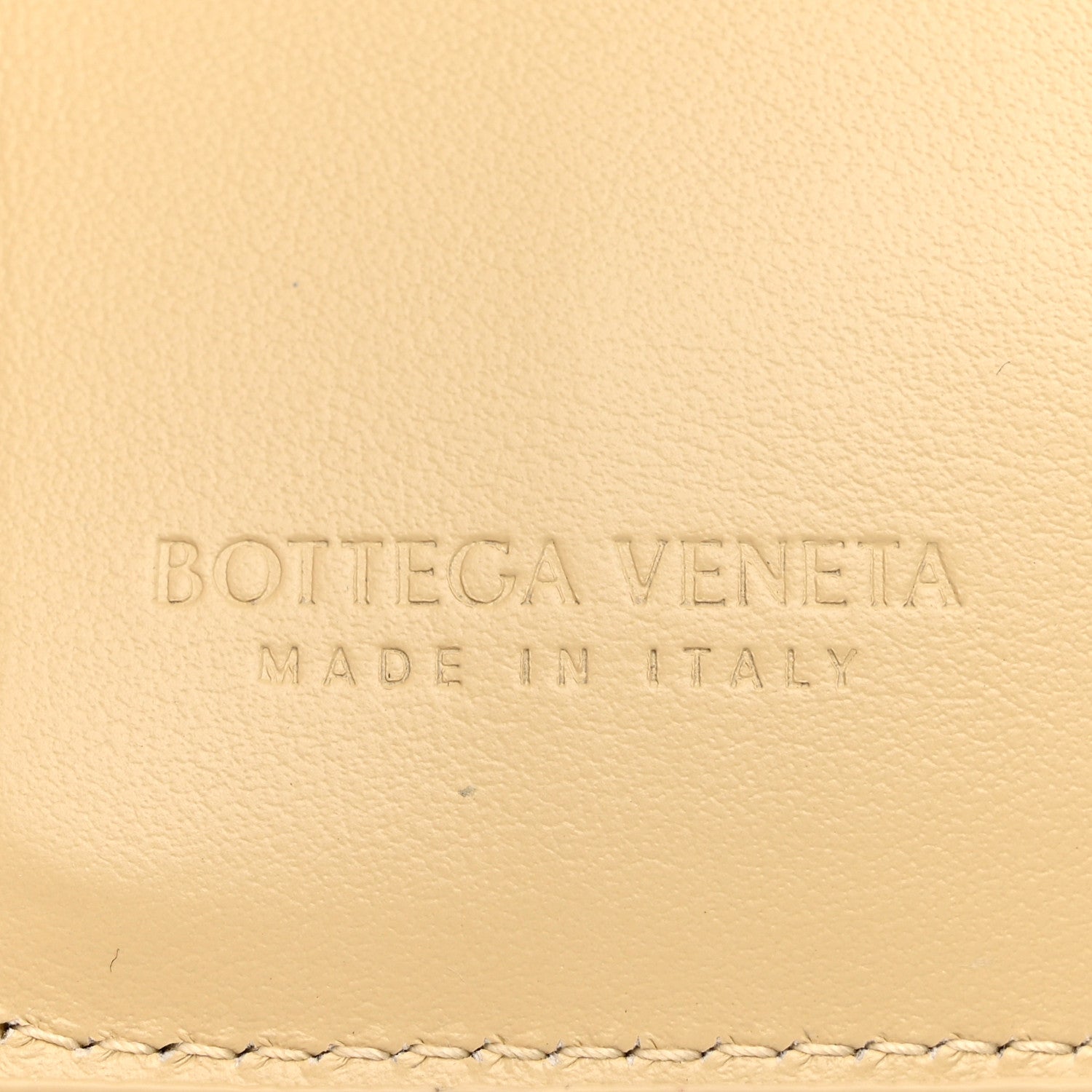 Bottega Veneta Nappa Calfskin Maxi Intrecciato Cassette Tri-Fold Wallet Porridge 6 of 10