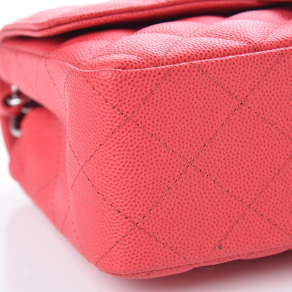 Chanel Caviar Quilted Mini Rectangular Flap Light Red 8 of 9