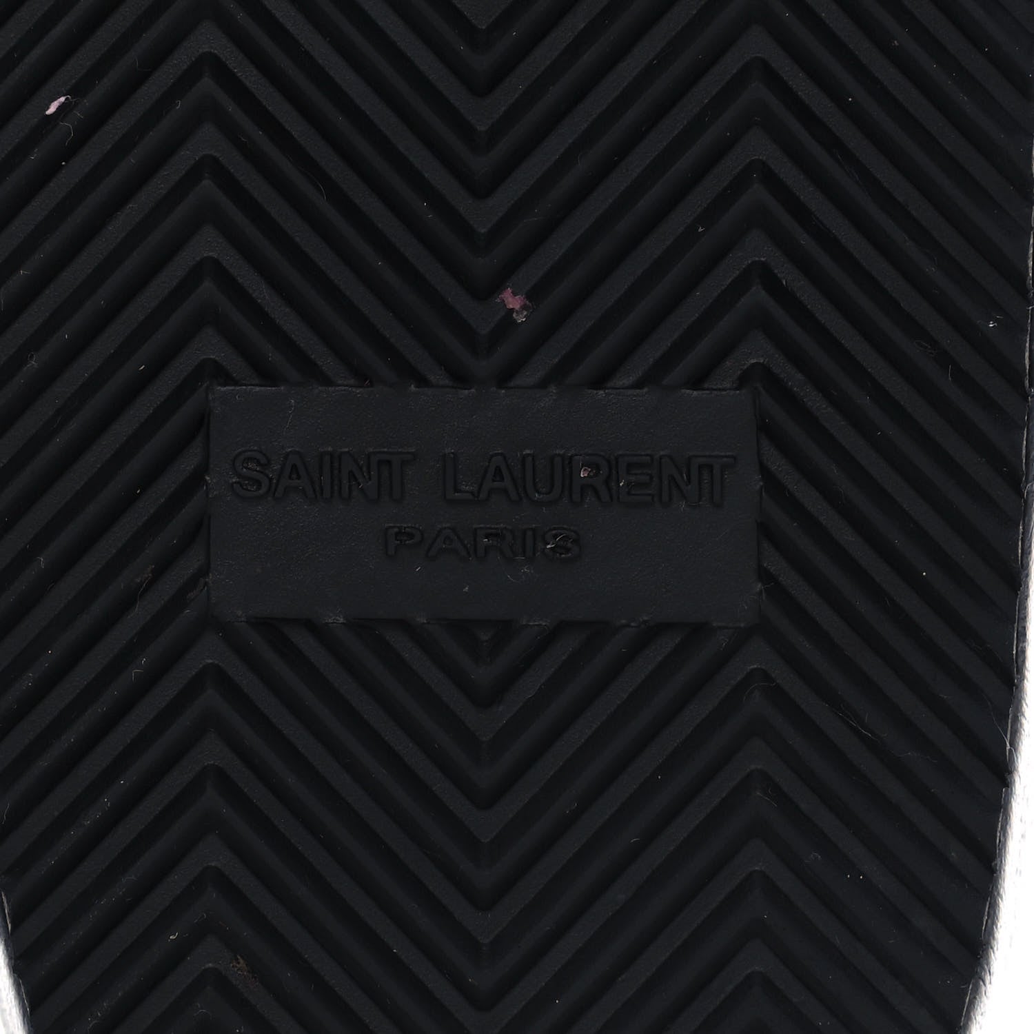 Saint Laurent Lambskin Joan Slide Sandals 40.5 Black 6 of 9