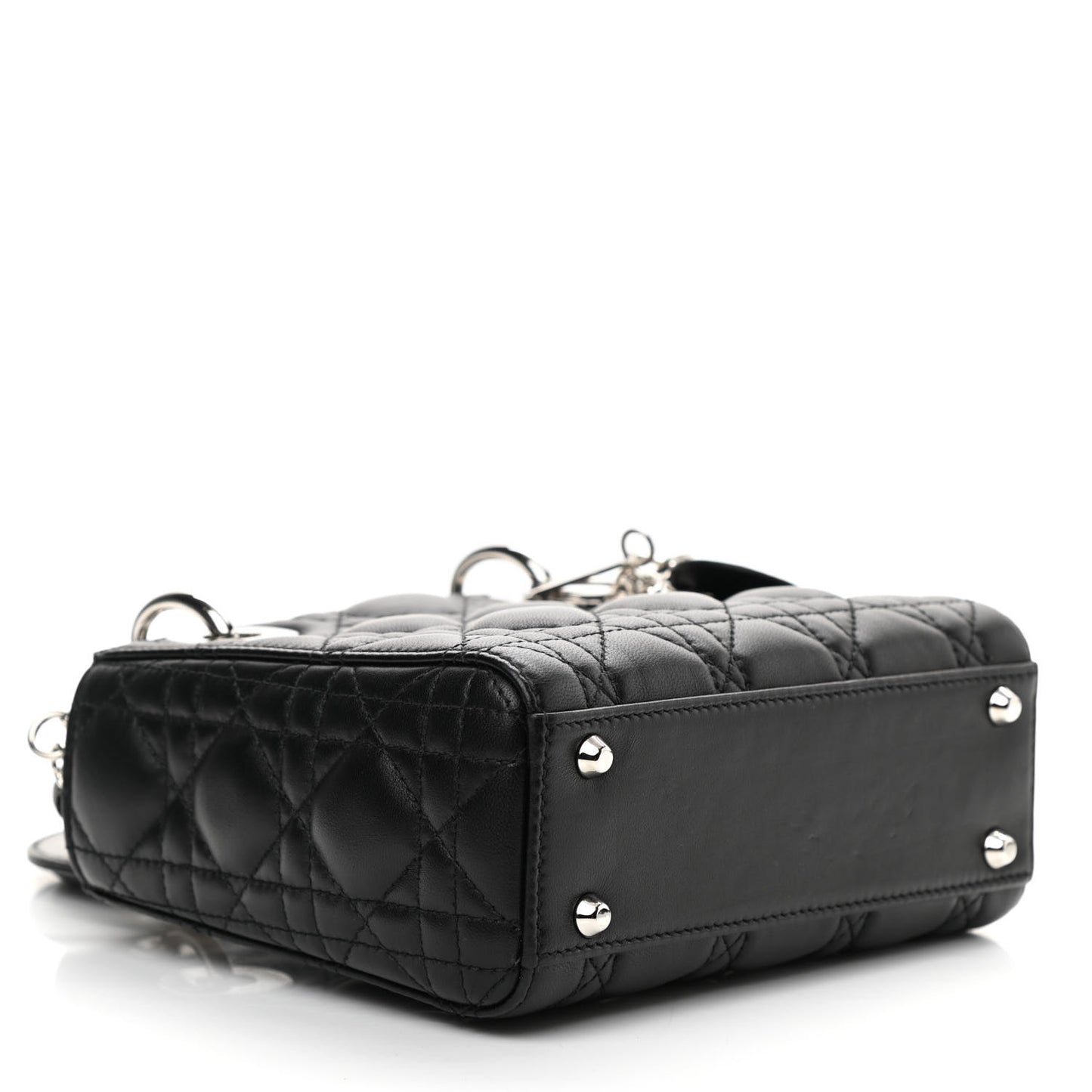 Lambskin Cannage Mini Lady Dior Black