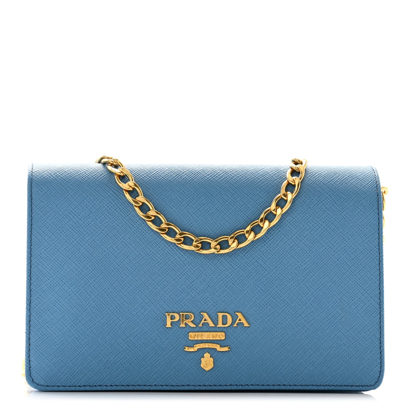 Saffiano Lux Chain Wallet Mare