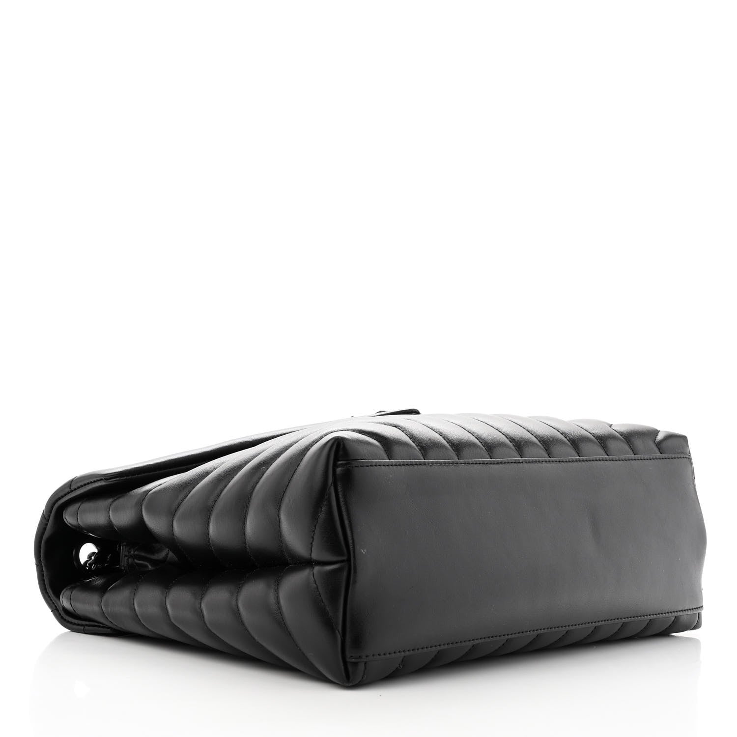 Saint Laurent Calfskin Y Quilted Monogram Monochrome Medium Loulou Chain Satchel Black 3 of 9