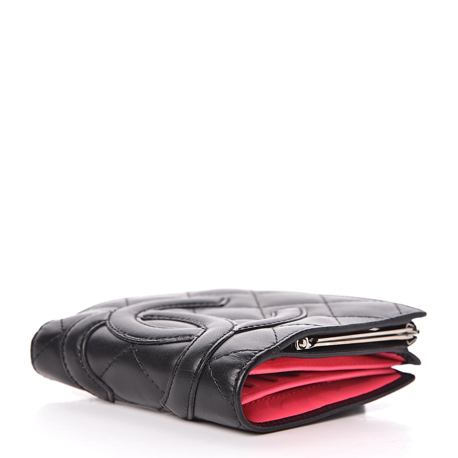 Chanel Calfskin Quilted Cambon Bi-Fold Wallet Black 4 of 9